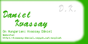 daniel kvassay business card